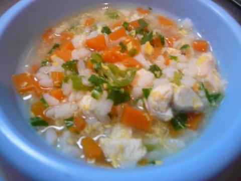 たっぷり野菜のたまごおじや