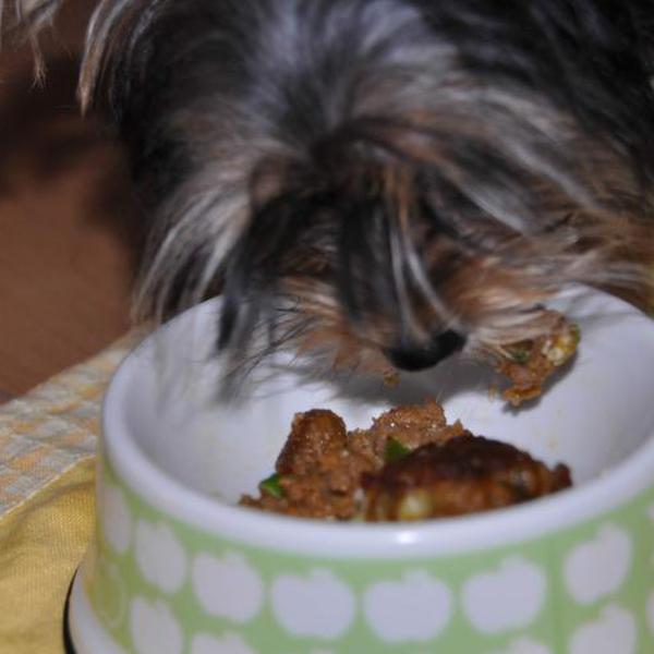 犬ご飯レシピ オクラ入りミートバーグ Byたっきー No 191 わんわんシェフ見習い中