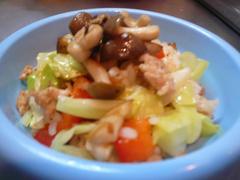 鶏そぼろしめじごはん