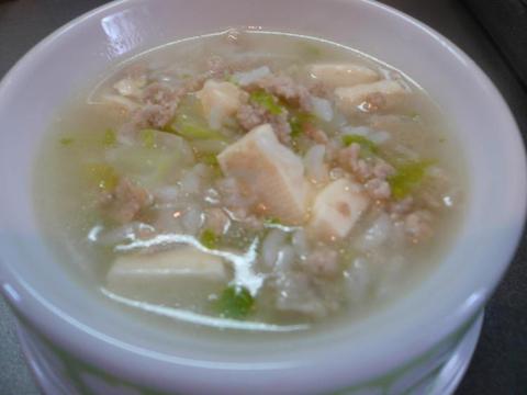 豆腐と白菜の簡単おじや