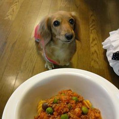 ミートソースパスタ♪