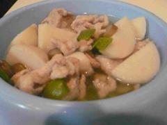 サトイモと豚肉の和風ごはん