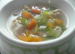 Chicken soup with hakko vegetables