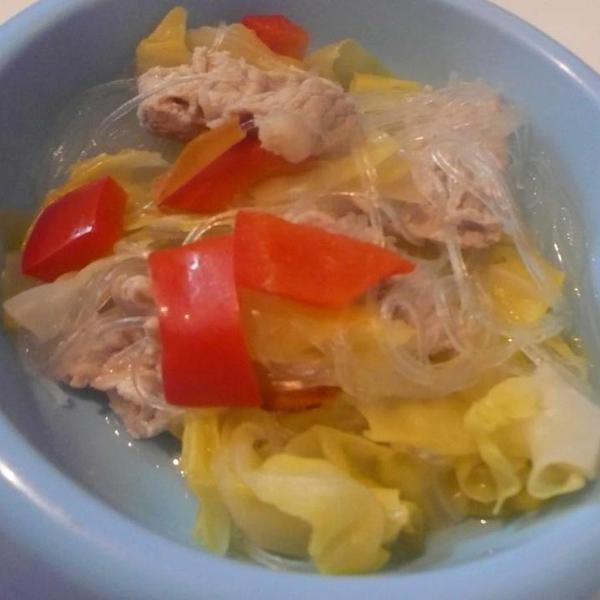 犬ご飯レシピ 豚しゃぶダイエット春雨 Byコガン No 401 わんわんシェフ見習い中
