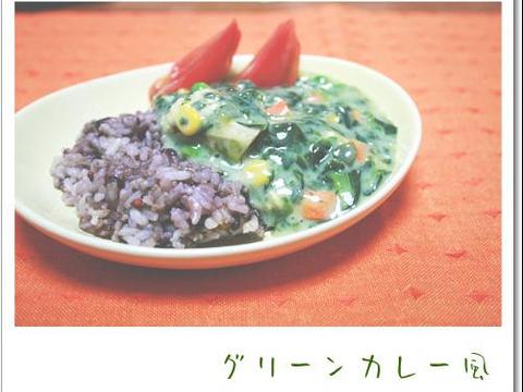 冷凍庫掃除に！グリーンカレー風