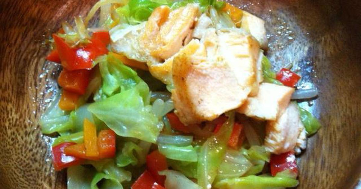 犬ご飯レシピ 野菜たっぷり サケのちゃんちゃん焼き By銀ママ No 417 わんわんシェフ見習い中