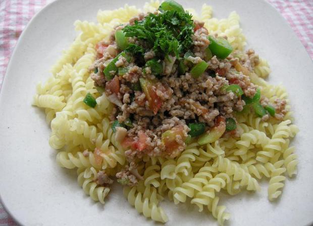 夏野菜のミートソース