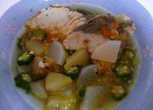 Simmered yellowtail