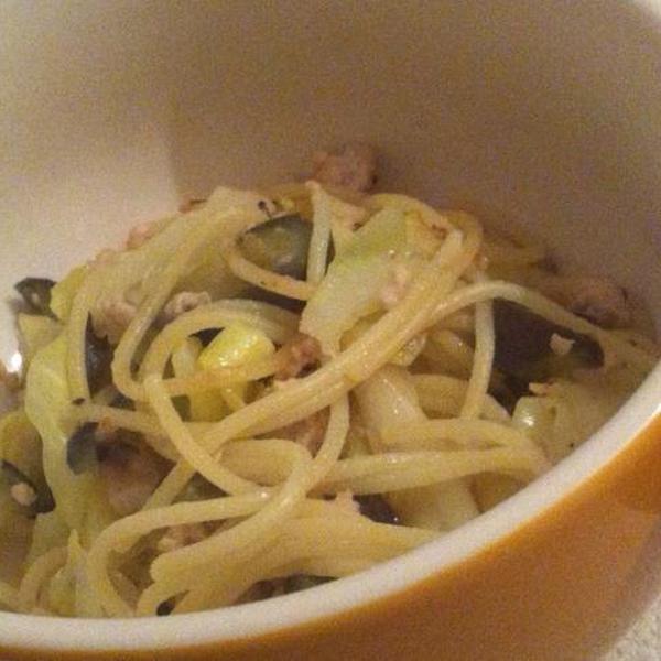 犬ご飯レシピ キャベツとナスのパスタ Byひで No 679 わんわんシェフ見習い中