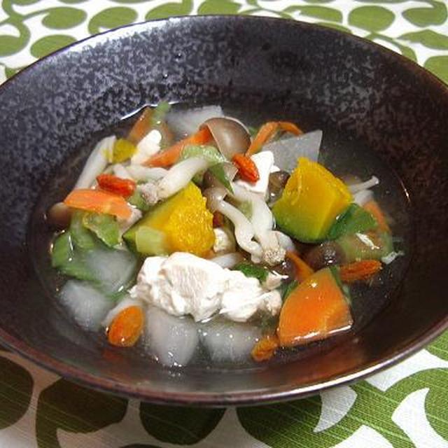 鶏ささみと冬瓜の薬膳スープ