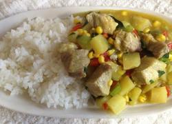 Rimori curry with leftover vegetables
