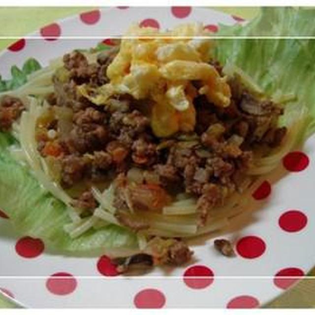 ミートソースパスタ