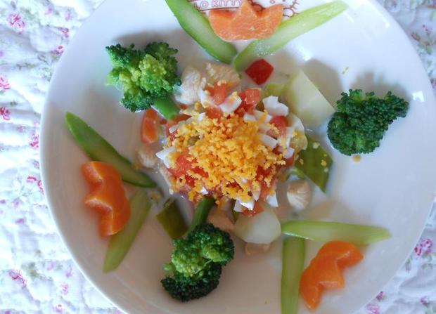 春のお花畑シチューミモザ風