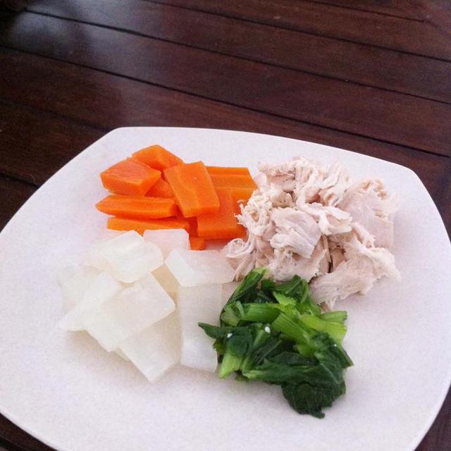 シンプル茹でササミ&野菜