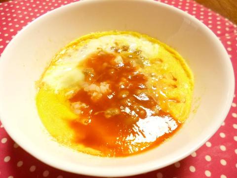 レンジで簡単！オムライス