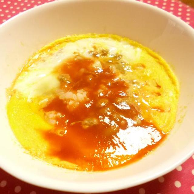 レンジで簡単！オムライス