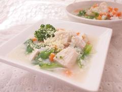 レタスのチーズ雑炊