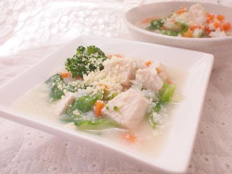 レタスのチーズ雑炊