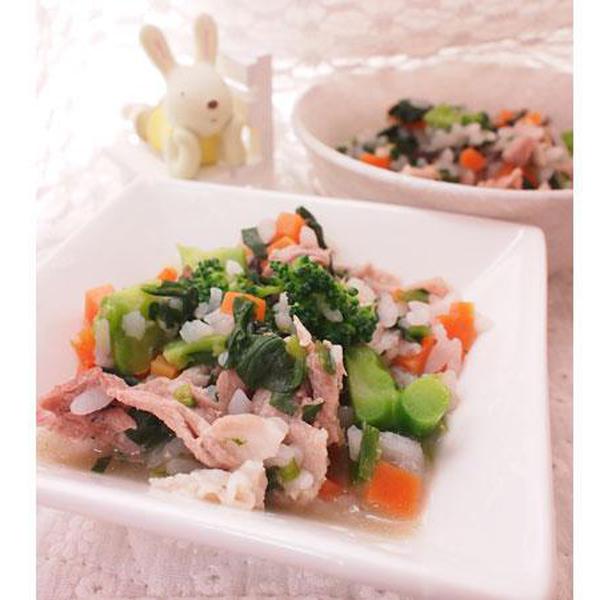 犬ご飯レシピ ほうれん草と豚肉の雑炊 Byちゅう 河村昌美 No 970 わんわんシェフ見習い中