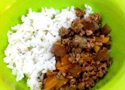 Stamina minced meat rice bowl
