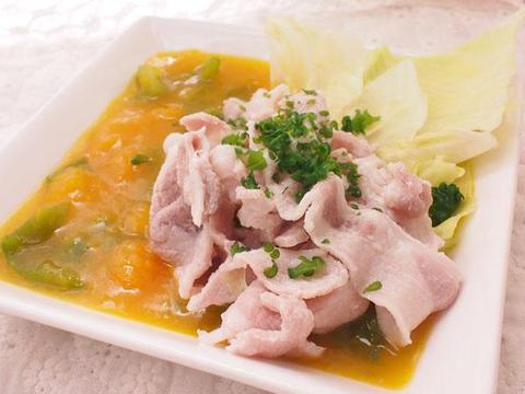 冷しゃぶとかぼちゃのスープ