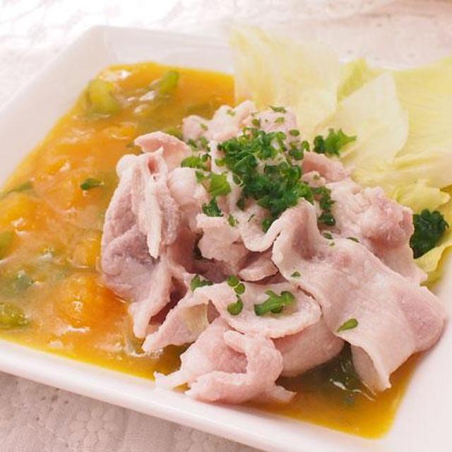 冷しゃぶとかぼちゃのスープ
