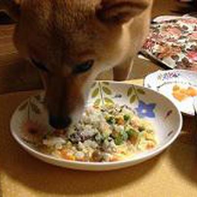 まぐろ炒飯の卵あんかけ