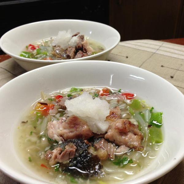 ドッグ☆サンマの野菜あんかけ