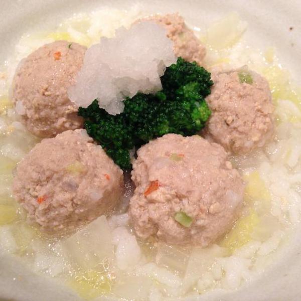 犬ご飯レシピ 豚肉とエビ団子おろし添え Byジャスママ No 1181 わんわんシェフ見習い中