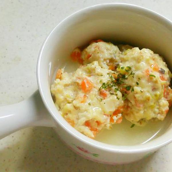 豆腐と鶏肉の野菜たっぷりだんご