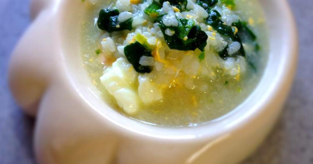 犬ご飯レシピ ほうれん草と卵の山羊ミルク粥 Byはんみ No 1267 わんわんシェフ見習い中