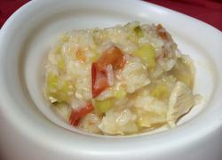 Vegetable and cheese risotto