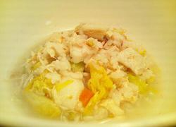 White fish and vegetable soup