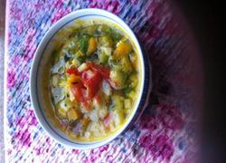 I won't lose to summer! Vegetable rumbling soup