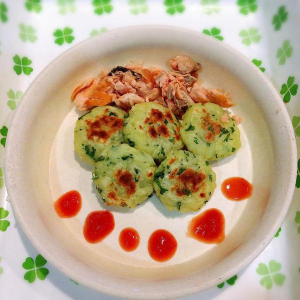 犬ご飯レシピ カフェごはん風 じゃがいもパンケーキ Byよつば わんわんシェフ見習い中