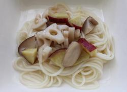 秋野菜でひやむぎ