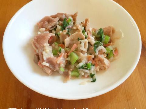 豚肉と桜海老のヤギミルクごはん