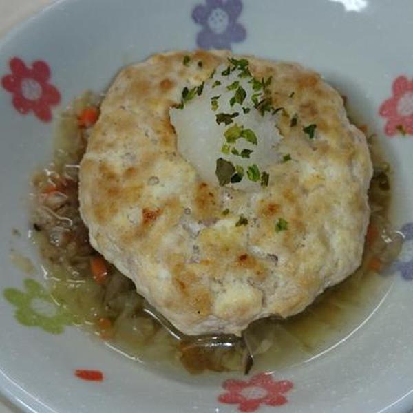 鶏と豆腐のハンバーグ