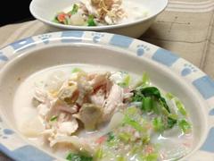 ドッグ☆クラムチャウダー風ごはん