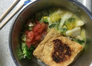 鶏ミンチの薄揚げ焼き