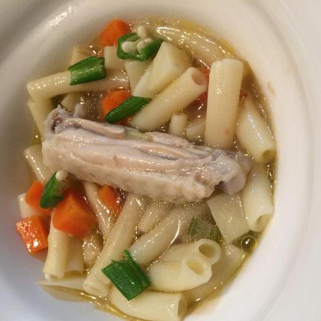 お肉大好き♪マカロニスープ