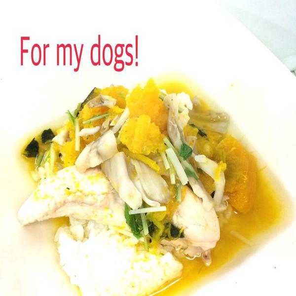 犬ご飯レシピ カボチャと鳥ささみのスープご飯 By三國 涼子 わんわんシェフ見習い中