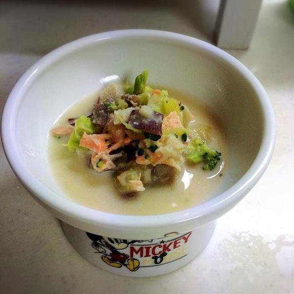 犬ご飯レシピ さつまいも仕立ての豆乳スープ Bywagwag わんわんシェフ見習い中