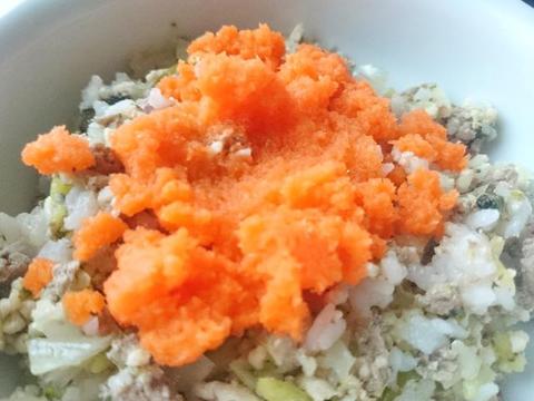 鰯つみれと鶏挽肉、野菜の雑炊。