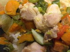 鶏肉とスナップえんどうの炊いたん