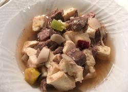 豆腐と鴨肉のスープ