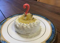 誕生日ケーキ★バナナヨーグルトパンケーキ