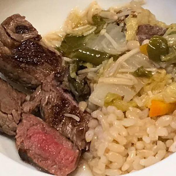 犬ご飯レシピ 贅沢 ビーフステーキご飯 Bylilly No 1947 わんわんシェフ見習い中