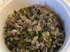 豚肉と大根葉とキャベツのコトコト煮