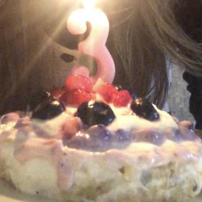 わんちゃんバースデーデコレーションケーキ